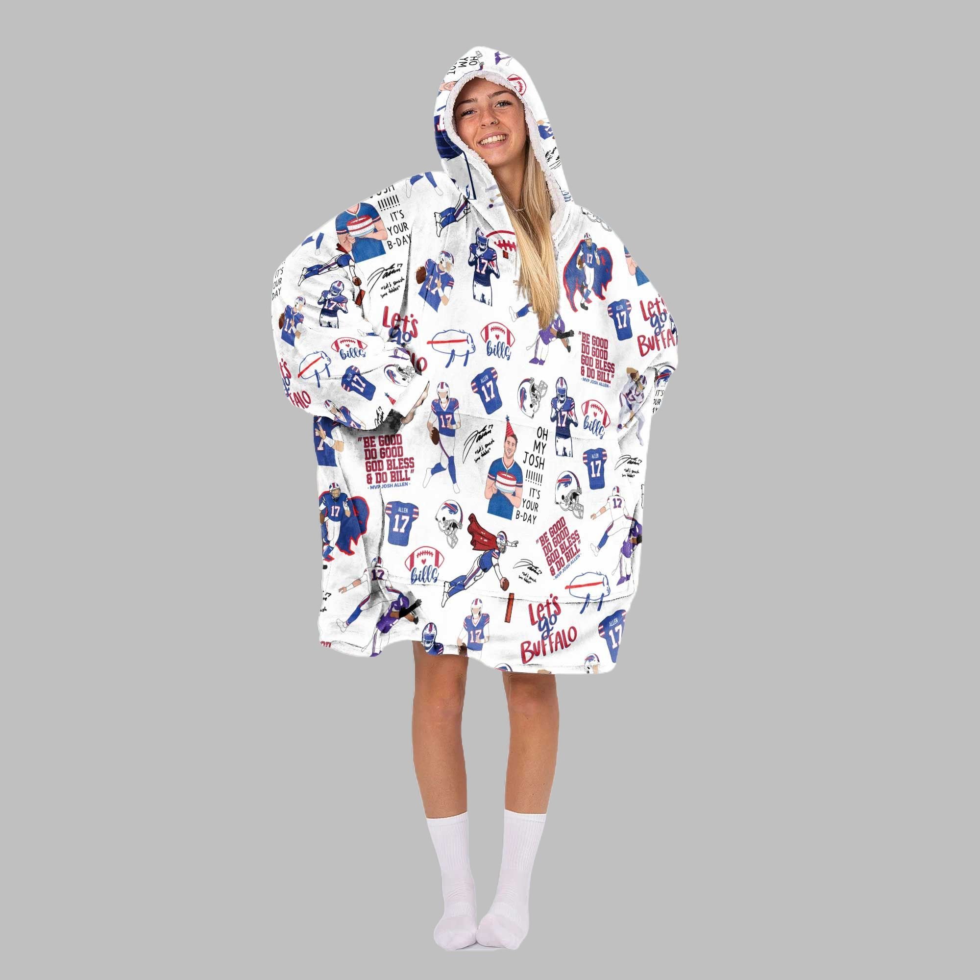 2025 Allen 17 Bills Blanket Hoodie 4 2025 Allen 17 Bills Blanket Hoodie 4