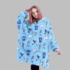2025 Allen 17 Buffalo Football Blanket Hoodie 3