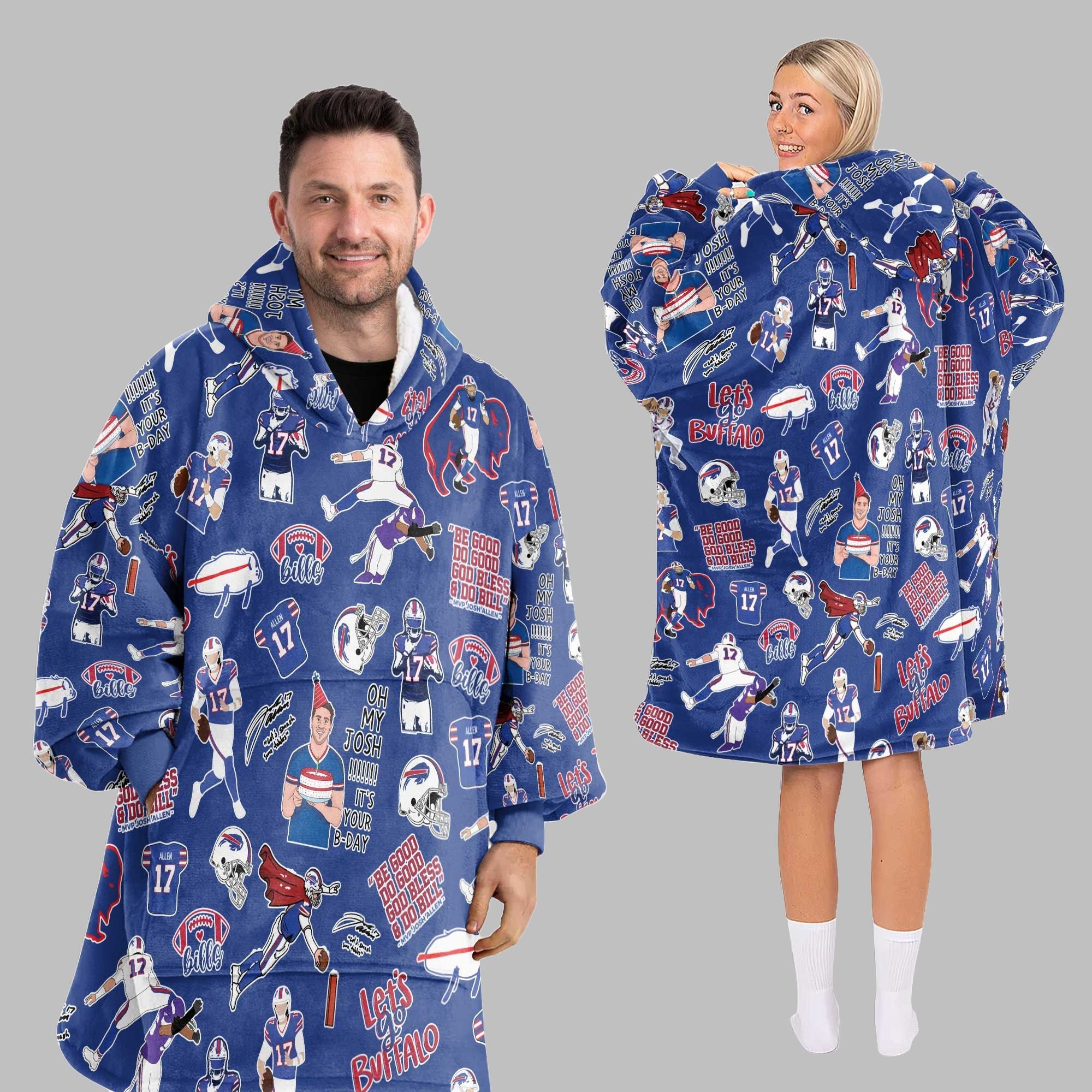 2025 Allen 17 Let's Buffalo Blanket Hoodie 2025 Allen 17 Let's Buffalo Blanket Hoodie