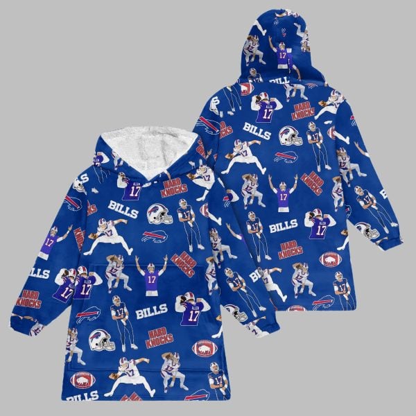 2025 Allen Hard Knocks Bills Blanket Hoodie 1