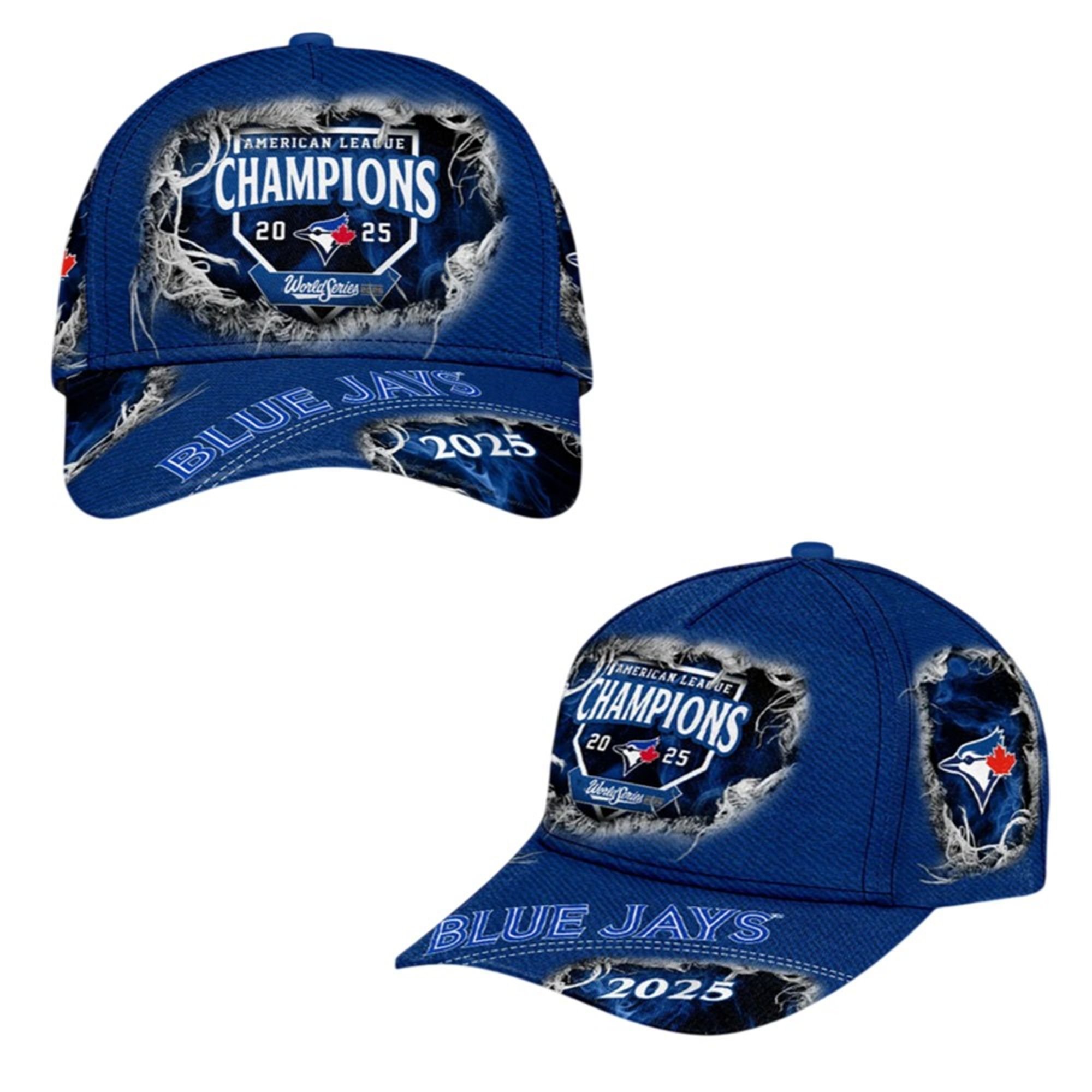 Blue Jays American League Champions World Series 2025 Cap 2 2025 American League Champions World Series 2025 Cap 1 2