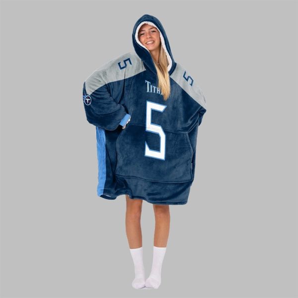 2025 Ayomanor 5 Tennessee Football Blanket Hoodie 4