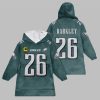 2025 Barkley 9 Captain Eagles Football Blanket Hoodie 1