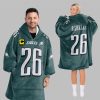 2025 Barkley 9 Captain Eagles Football Blanket Hoodie 3