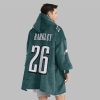 2025 Barkley 9 Captain Eagles Football Blanket Hoodie 4