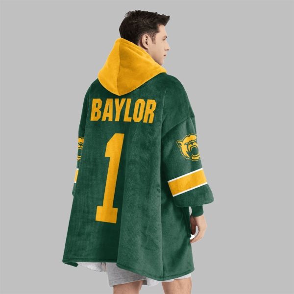 2025 Baylor 1 Baylor Football Blanket Hoodie 3