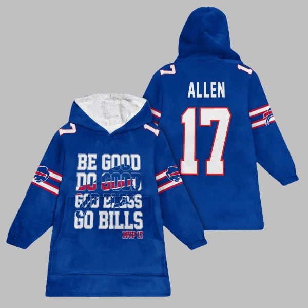 2025 Be Goo Do Good God Bless Go Bilss Allen Blanket Hoodie 1