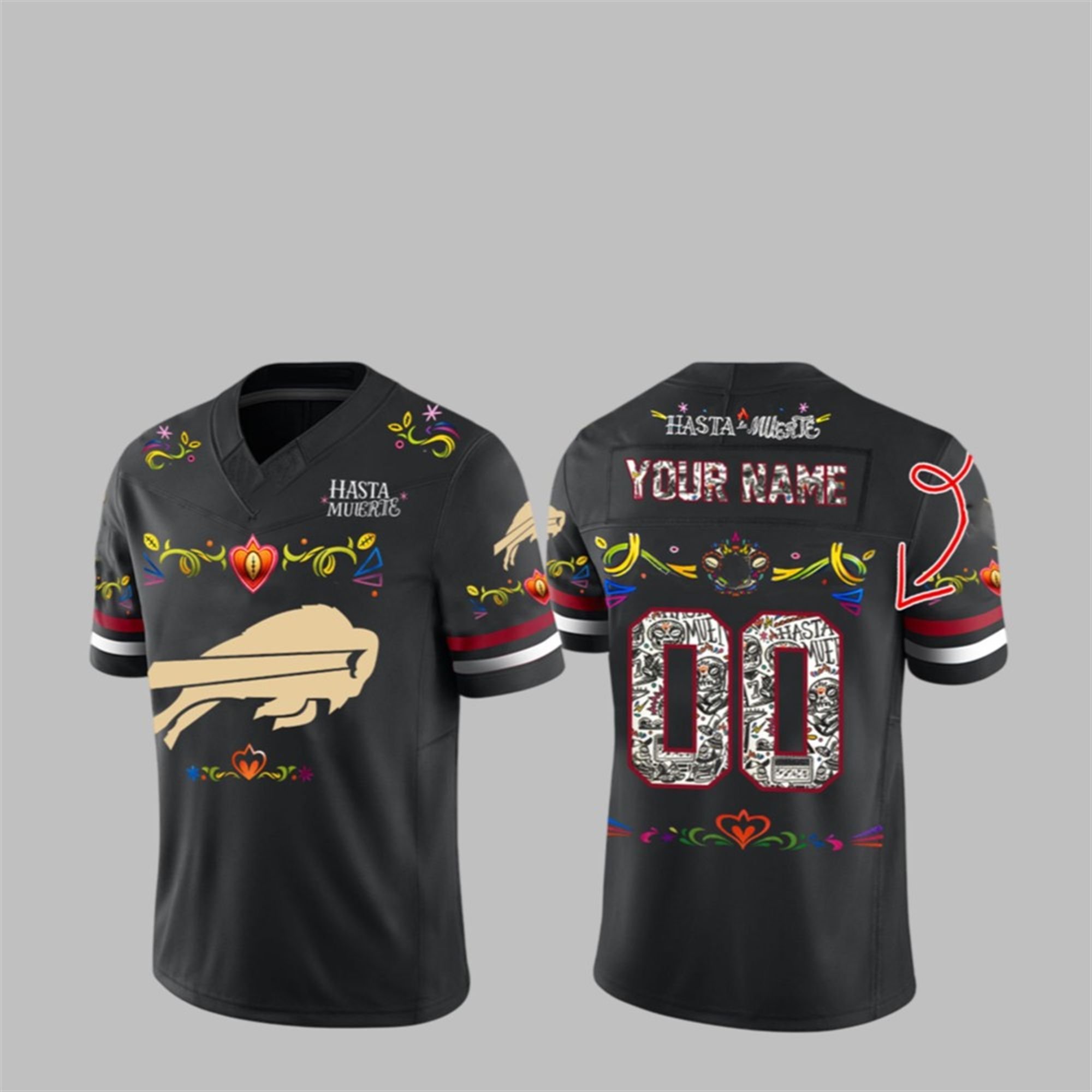 2025 Bills Hasta la Muerte Jersey 1 1 2025 Bills Hasta la Muerte Jersey 1 1