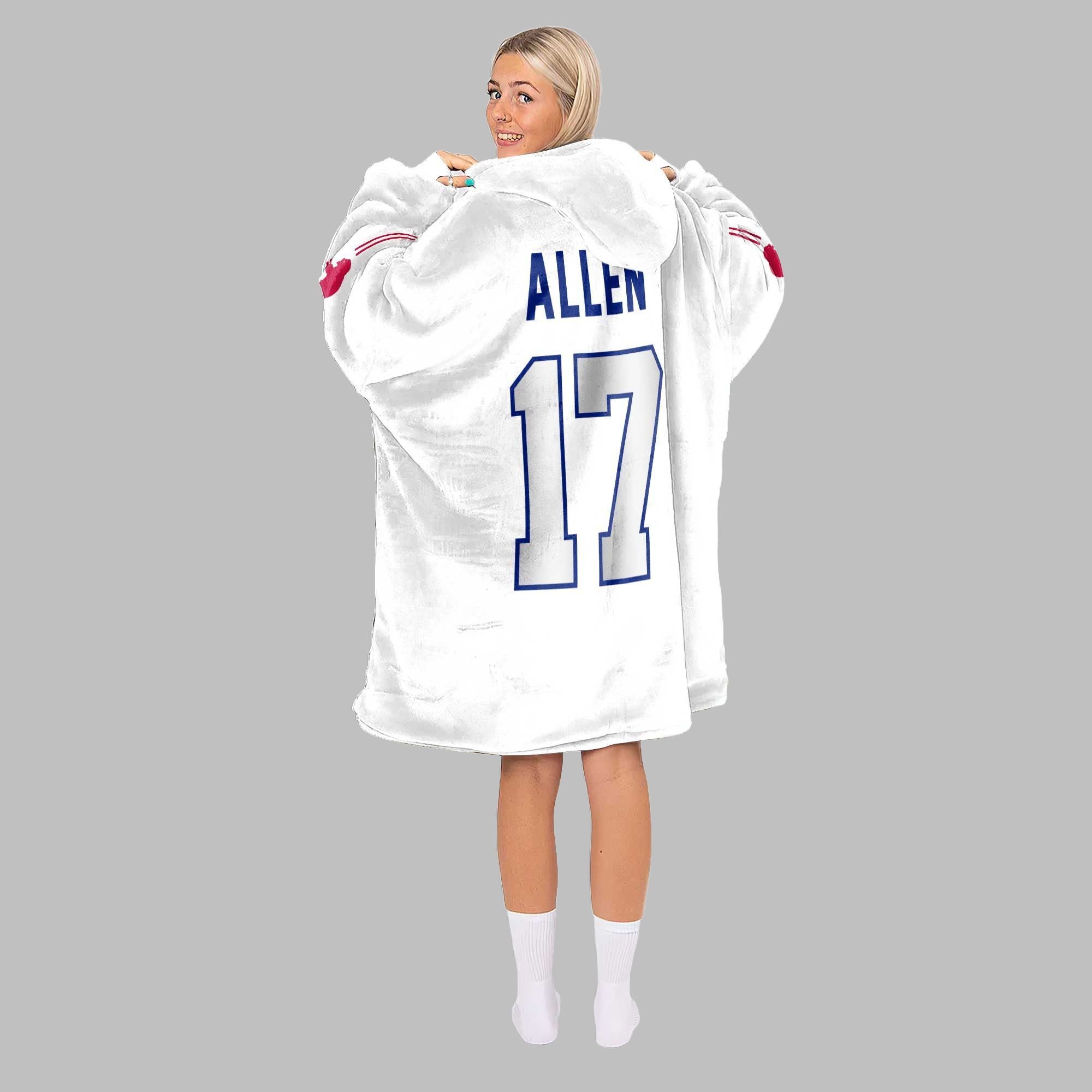 2025 Bills Josh Allen 17 Blanket Hoodie 2 2025 Bills Josh Allen 17 Blanket Hoodie 2