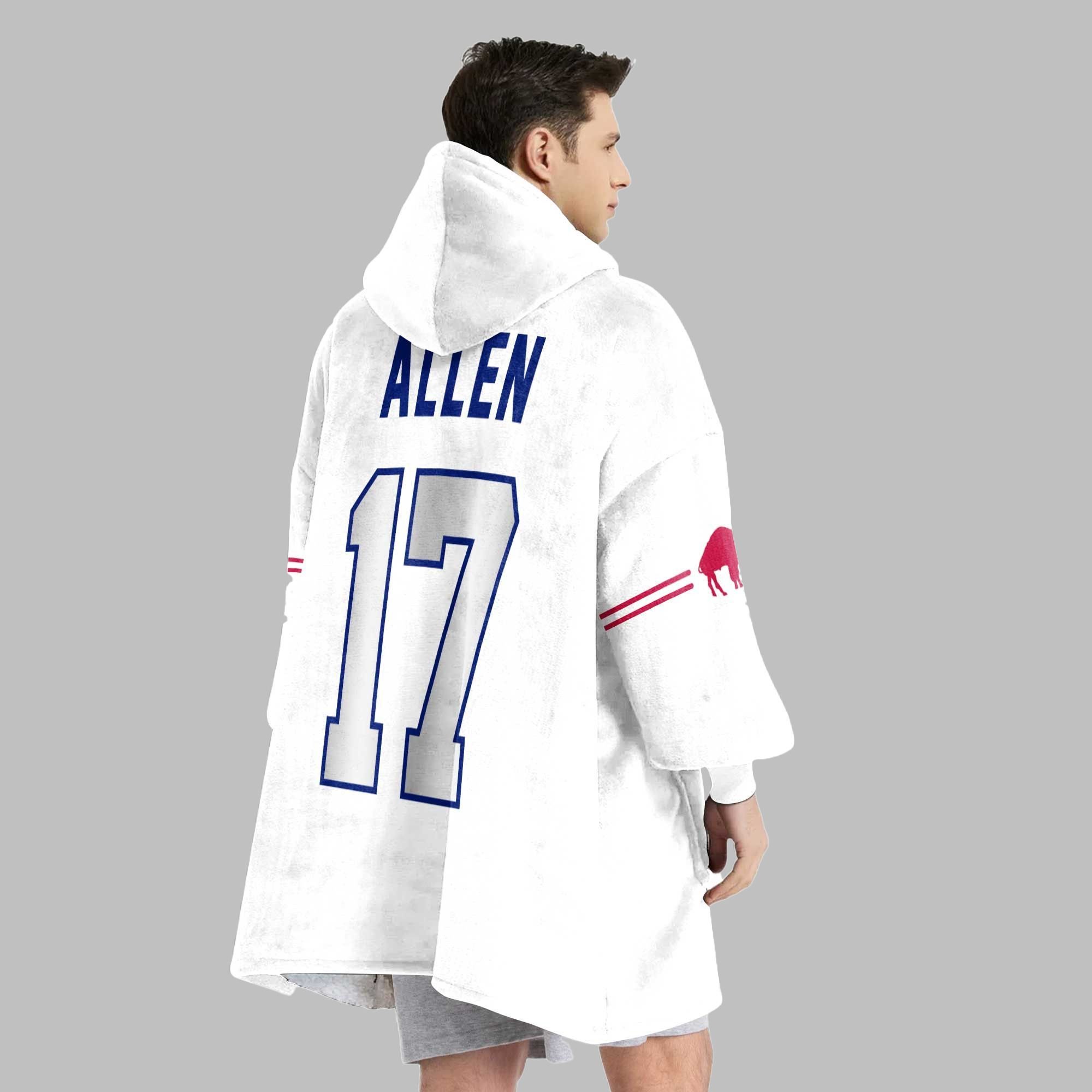 2025 Bills Josh Allen 17 Blanket Hoodie 4 2025 Bills Josh Allen 17 Blanket Hoodie 4
