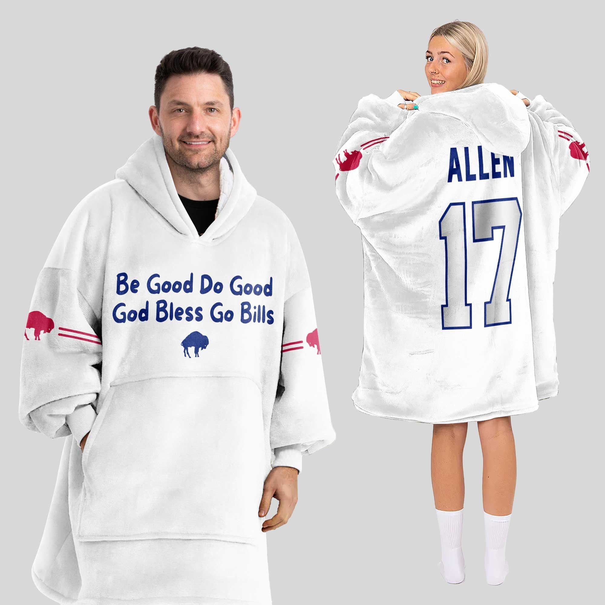 2025 Bills Josh Allen 17 Blanket Hoodie 5 2025 Bills Josh Allen 17 Blanket Hoodie 5