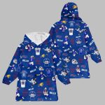 2025 Bills Let James Cook Blanket Hoodie