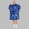 2025 Bills Let James Cook Blanket Hoodie 2