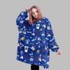 2025 Bills Let James Cook Blanket Hoodie 3