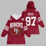 2025 Bosa 97 Niners San Francisco Blanket Hoodie