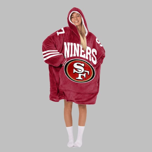2025 Bosa 97 Niners San Francisco Blanket Hoodie 3