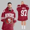 2025 Bosa 97 Niners San Francisco Blanket Hoodie 5