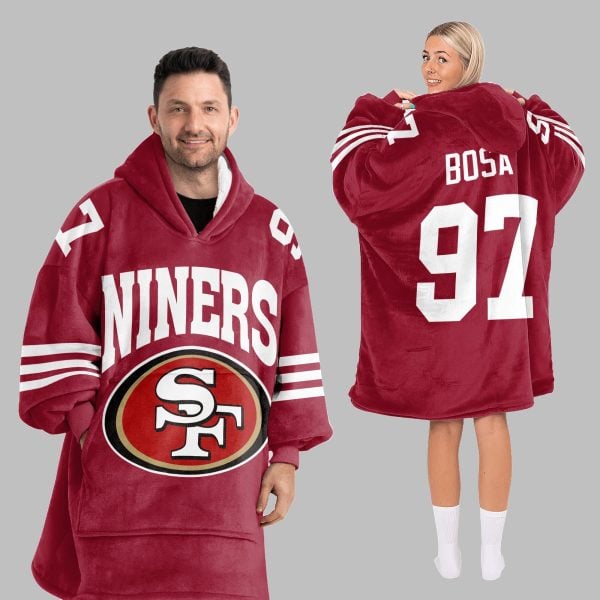2025 Bosa 97 Niners San Francisco Blanket Hoodie 5