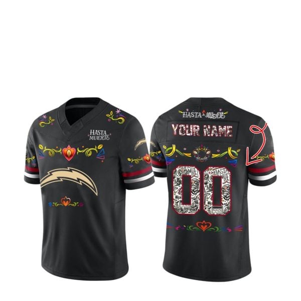 2025 Chargers Hasta la Muerte Jersey 1 2