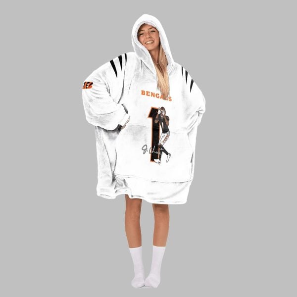 2025 Chase 1 Bengals Blanket Hoodie 3