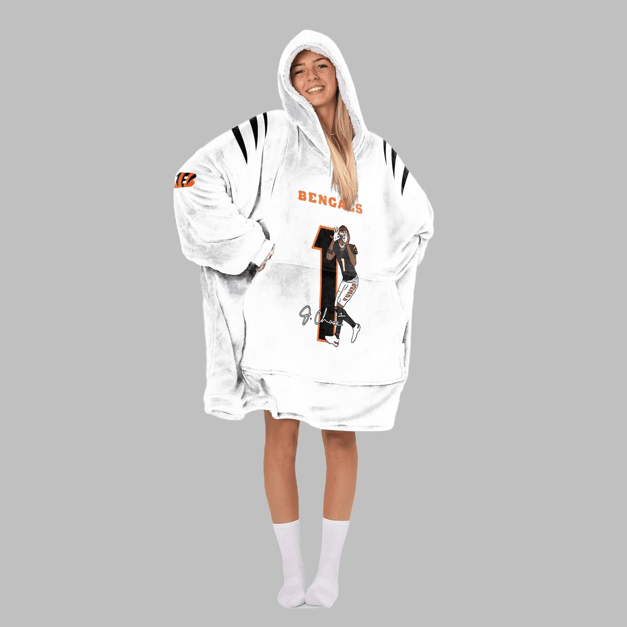 2025 Chase 1 Bengals Blanket Hoodie 3 2025 Chase 1 Bengals Blanket Hoodie 3