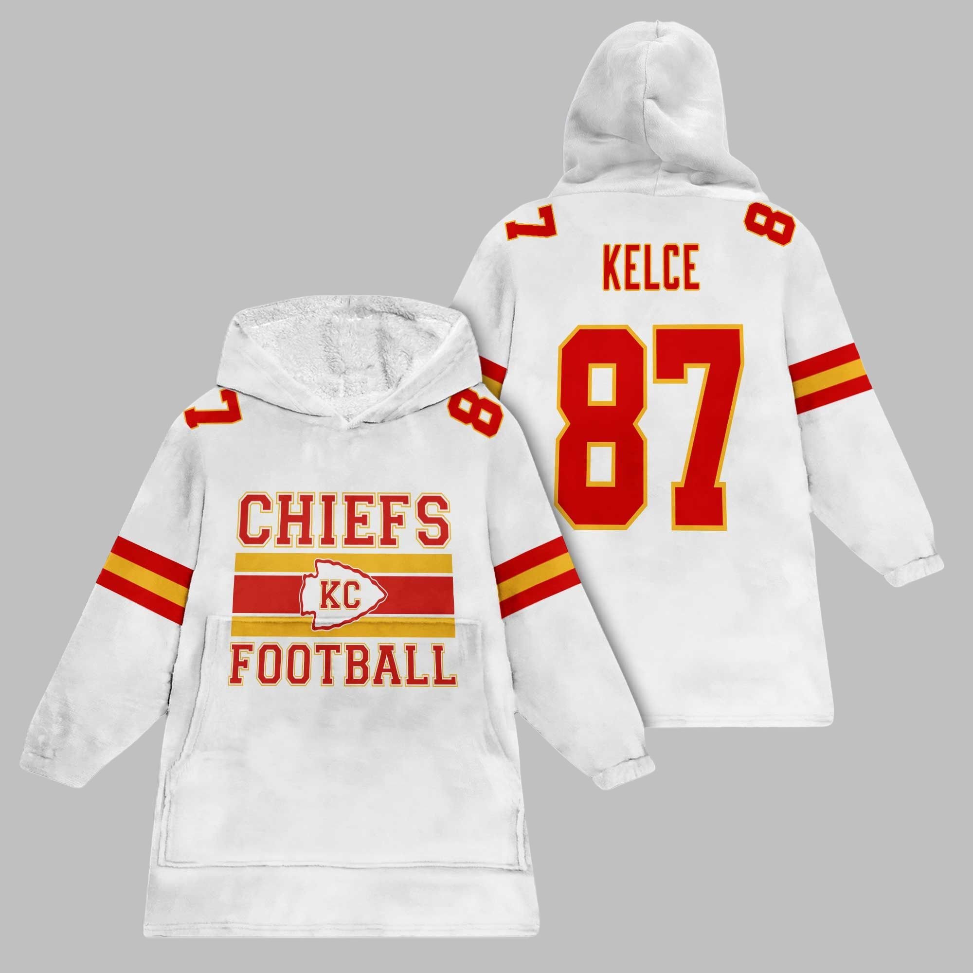 2025 Chiefs Football Kelce 87 Blanket Hoodie 1 2025 Chiefs Football Kelce 87 Blanket Hoodie 1