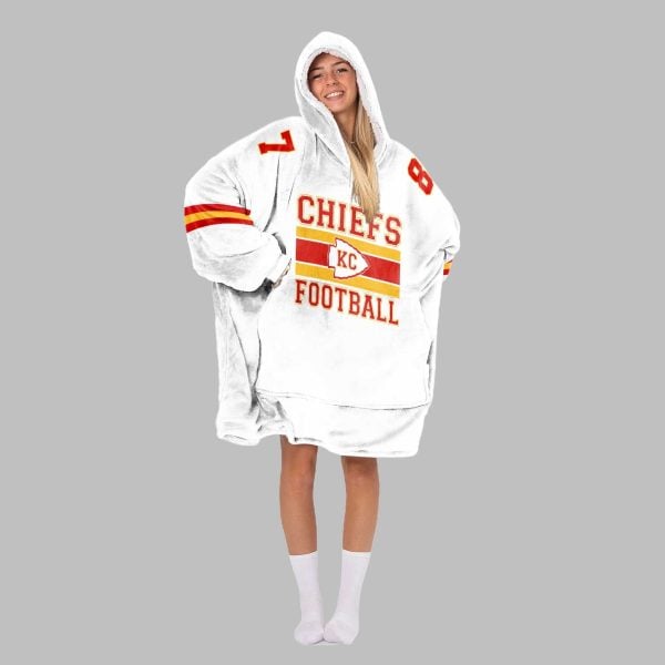 2025 Chiefs Football Kelce 87 Blanket Hoodie 2