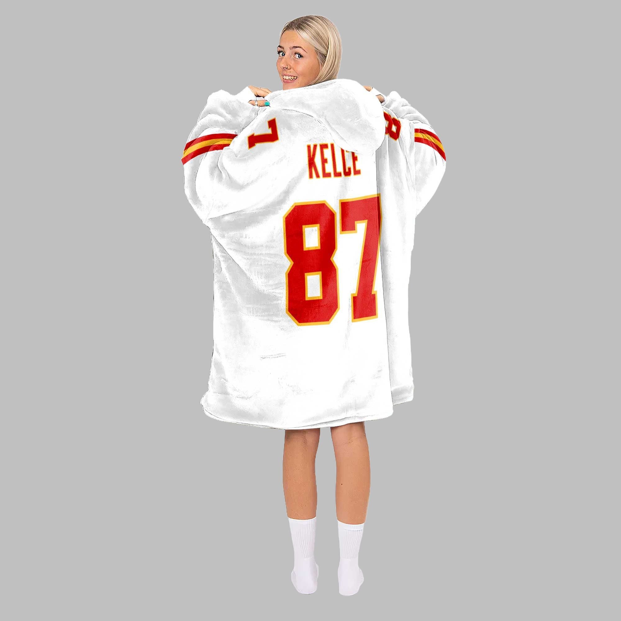 2025 Chiefs Football Kelce 87 Blanket Hoodie 3 2025 Chiefs Football Kelce 87 Blanket Hoodie 3