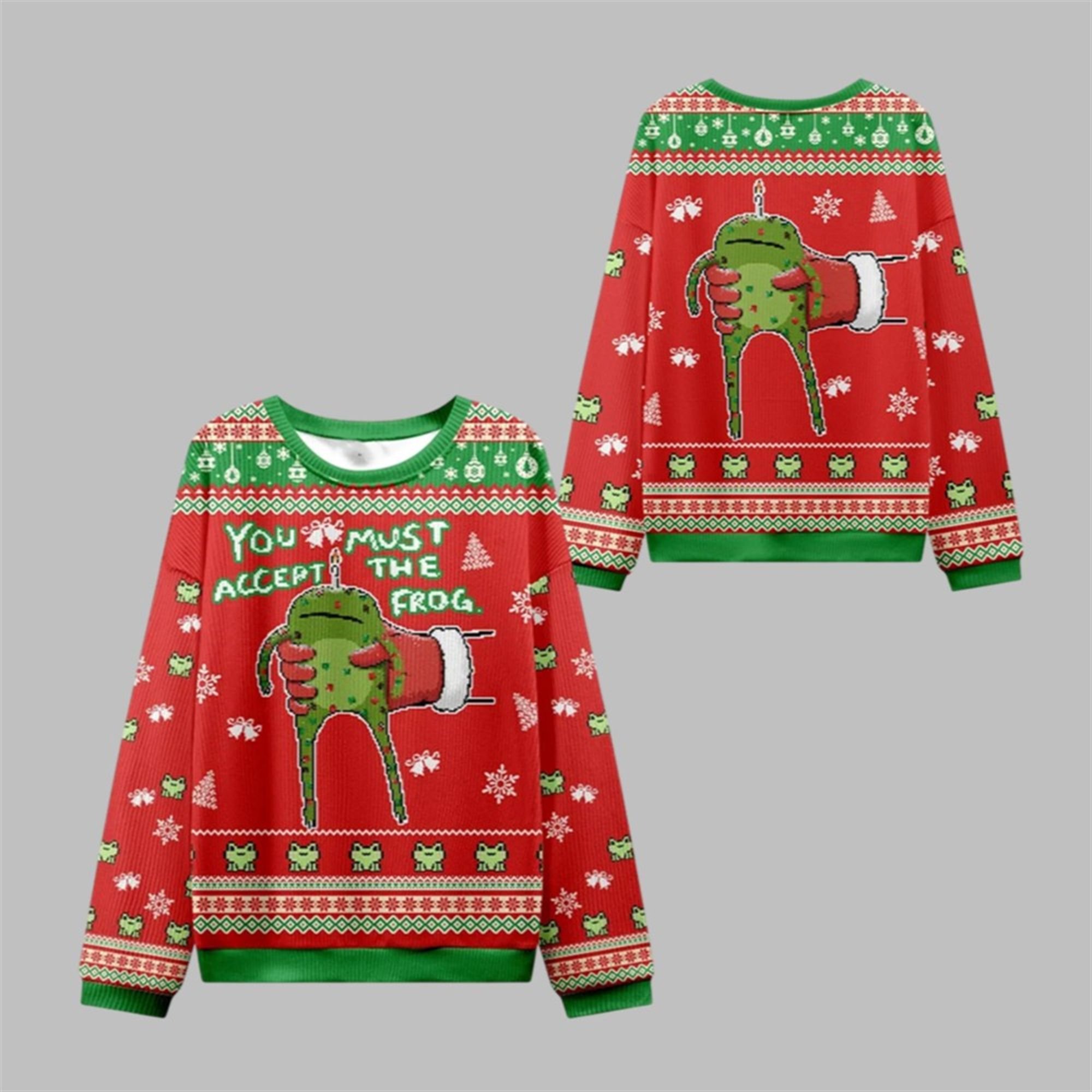 2025 Christmas Accept Japanese Frog Ugly Sweater 1 1 2025 Christmas Accept Japanese Frog Ugly Sweater 1 1