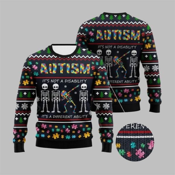 2025 Christmas Autism Ugly Christmas Sweater 1 1