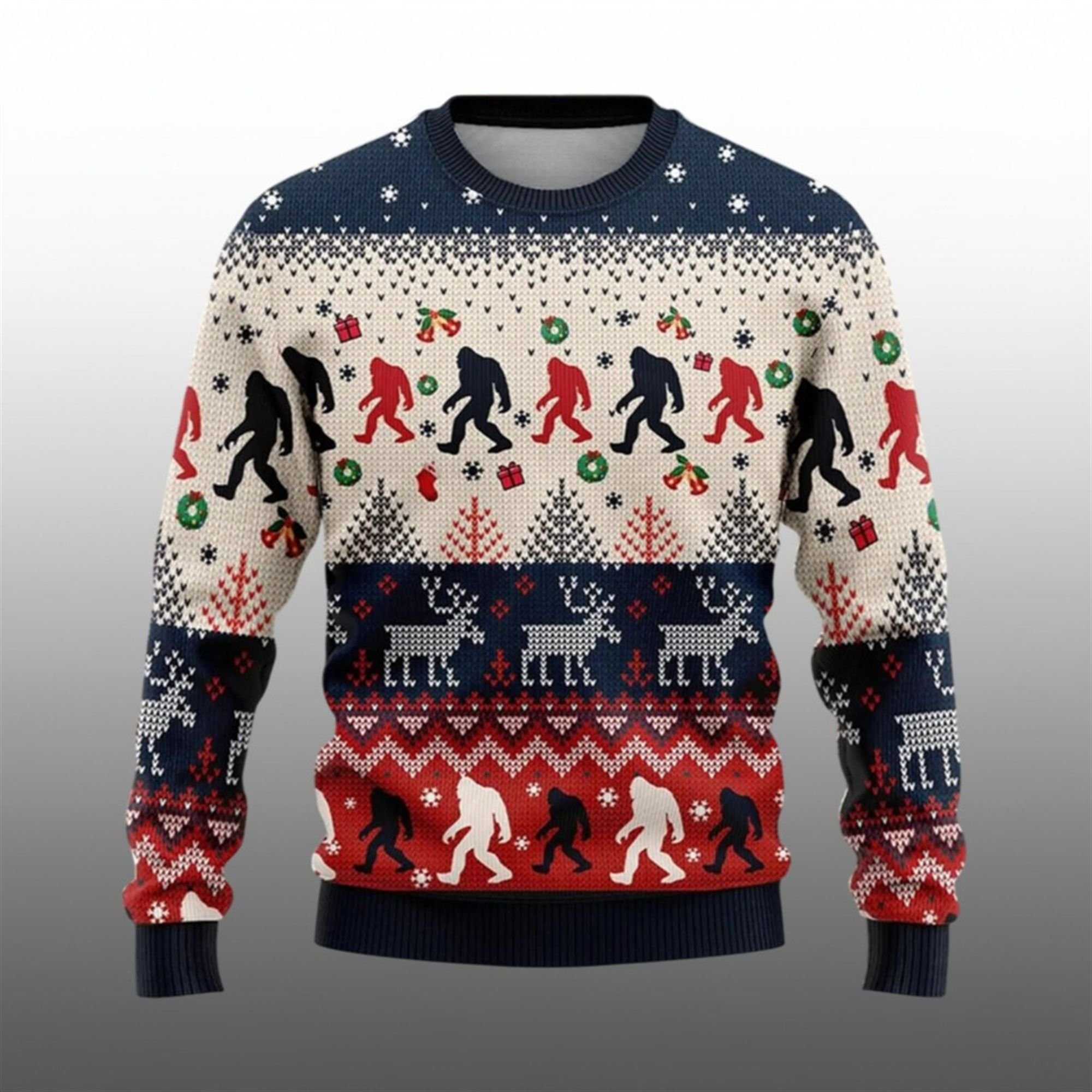 2025 Christmas Bigfoot Ugly Sweater 2025 Christmas Bigfoot Ugly Sweater