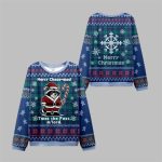 2025 Christmas Candy Raccoon Samurai Ugly Sweater