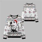 2025 Christmas Capybara Smoking Ugly Sweater