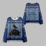 2025 Christmas Cat Crow Unite Ugly Sweater