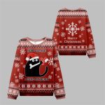 2025 Christmas Cat Found A Bone Gift Ugly Sweater