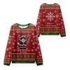 2025 Christmas Chaos mas Raccoon Samurai Ugly Sweater 1 2