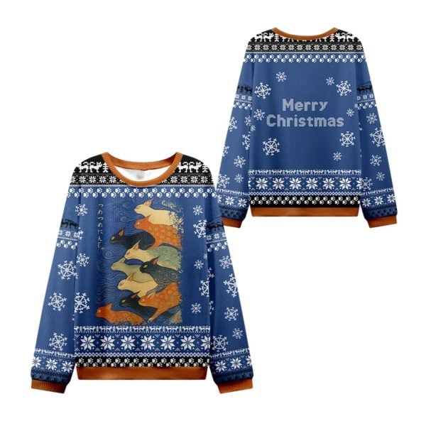 2025 Christmas Claw some Ninja Ugly Sweater 1 2