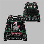 2025 Christmas Coffee & Candy Canes Ugly Sweater