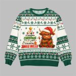 2025 Christmas Cow Jingle Bells Ugly Sweater