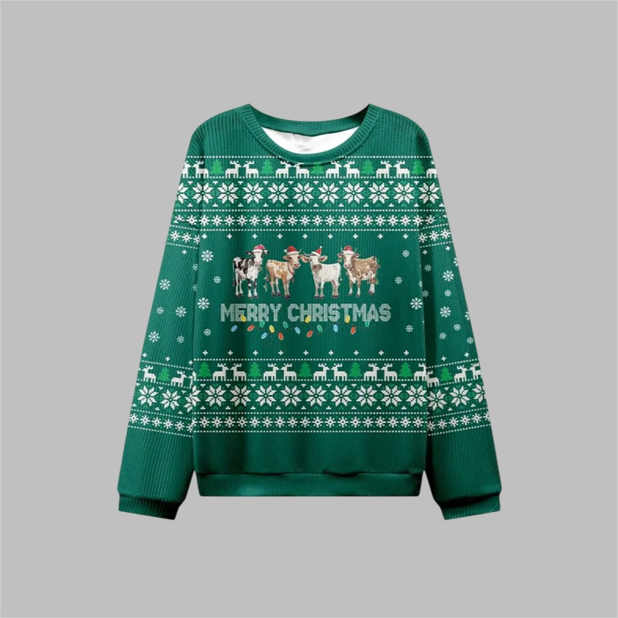 2025 Christmas Cow Merry Christmas Ugly Sweater 1 1 2025 Christmas Cow Merry Christmas Ugly Sweater 1 1