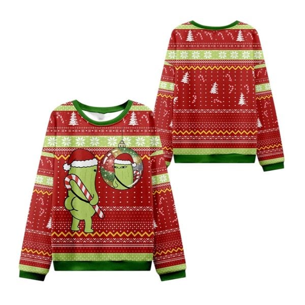 2025 Christmas Cucumber Ugly Christmas Sweater 1 2