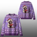 2025 Christmas Cute But Bookishly Feral Ugly Sweater