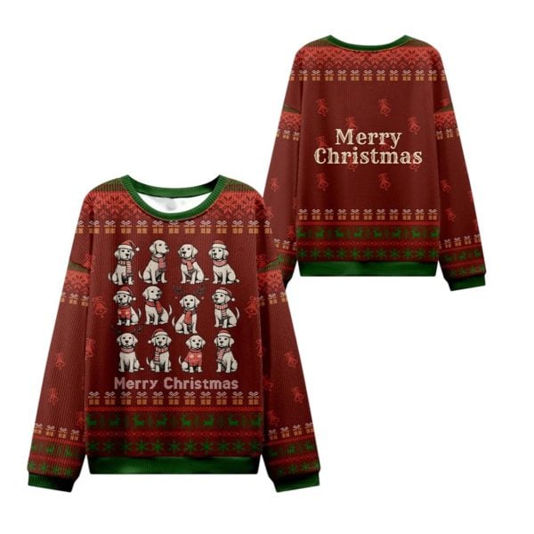2025 Christmas Cute Pet Dog Lover Ugly Sweater 1 2