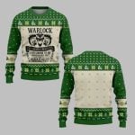 2025 Christmas DND Warlock The Sworn & Beholden Ugly Sweater