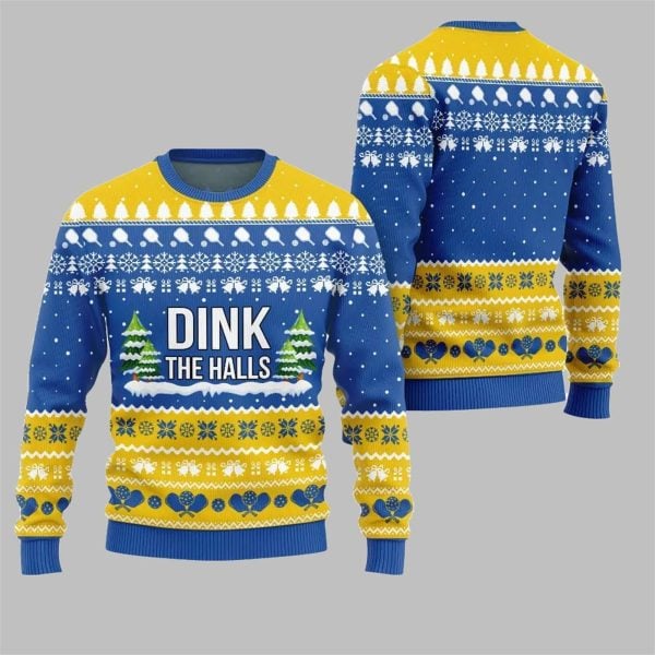 2025 Christmas Dink the Halls Ugly Christmas Sweater 6