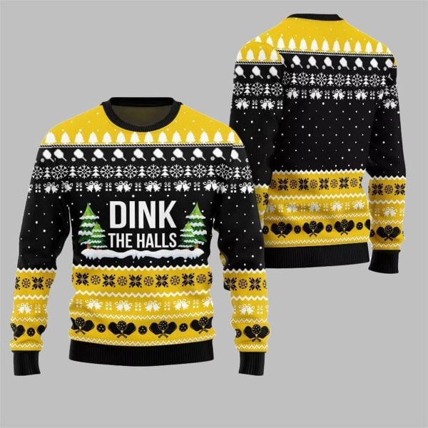 2025 Christmas Dink the Halls Ugly Christmas Sweater 7