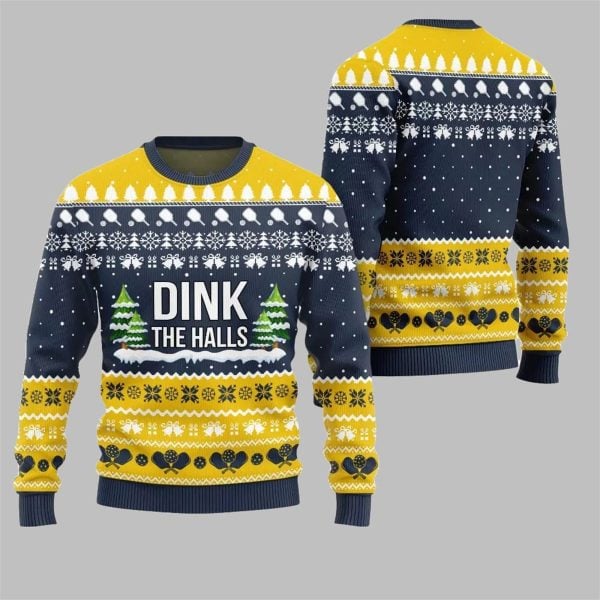 2025 Christmas Dink the Halls Ugly Christmas Sweater 9