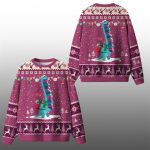 2025 Christmas Dinosaur Books Ugly Sweater