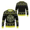 2025 Christmas DnD Classes Ugly Christmas Sweater 1 2