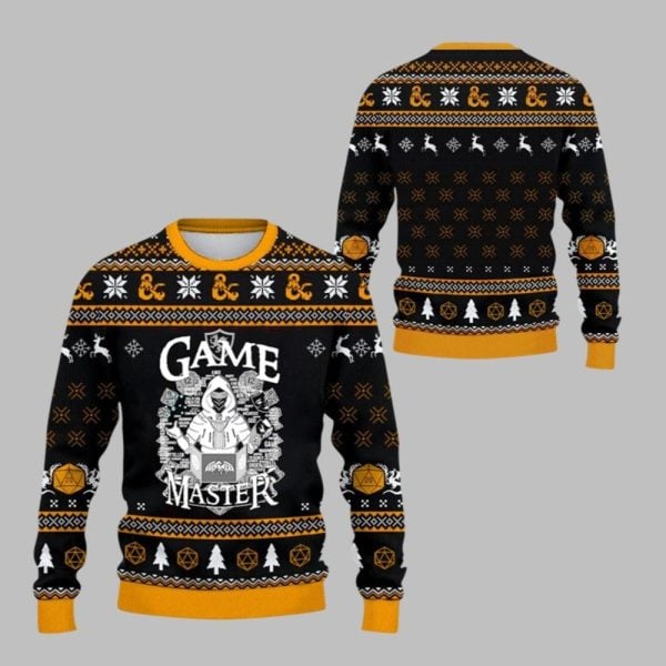 2025 Christmas DnD Game Master Ugly Christmas Sweater 1 1